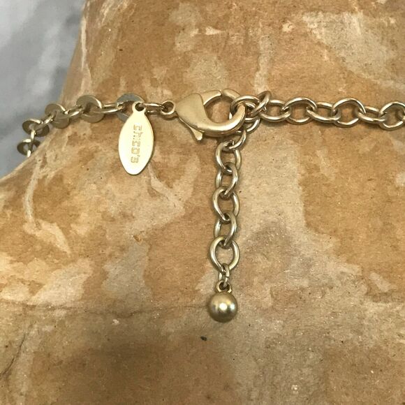 Chicos Necklace Brushed Gold Tone Chain Beaded Ladybug Star Heart Butterfly - Picture 4 of 4